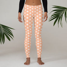 Load image into Gallery viewer, Peach Stars Leggings