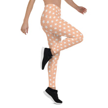 Load image into Gallery viewer, Peach Stars Leggings