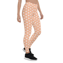 Load image into Gallery viewer, Peach Stars Leggings