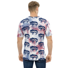 Load image into Gallery viewer, silhouette of a landscape and a bison Men's t-shirt