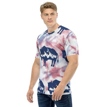 Load image into Gallery viewer, silhouette of a landscape and a bison Men's t-shirt