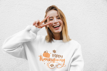 Load image into Gallery viewer, Happy Thanksgiving Unisex Premium Sweatshirt