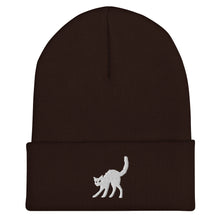 Load image into Gallery viewer, black cat Cuffed Beanie