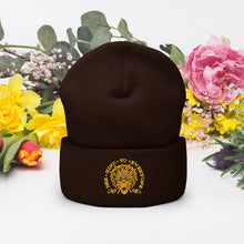 Load image into Gallery viewer, Bee kind to everyone yellow Cuffed Beanie