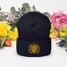 Load image into Gallery viewer, Bee kind to everyone yellow Cuffed Beanie