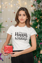 Load image into Gallery viewer, Happy holidays Short-Sleeve Unisex T-Shirt