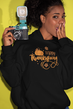 Load image into Gallery viewer, Happy Thanksgiving Unisex Hoodie