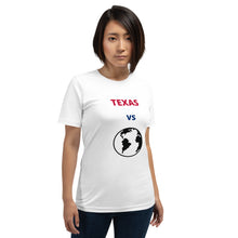 Load image into Gallery viewer, TEXAS Versus the Globe Unisex t-shirt