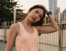 Load image into Gallery viewer, Peach Stars Crop Top