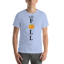 Load image into Gallery viewer, hello fall - porch sign Unisex t-shirt