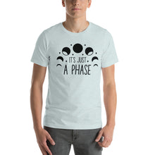 Load image into Gallery viewer, Its just a phase B&W Unisex t-shirt