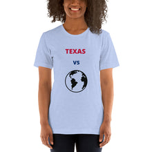 Load image into Gallery viewer, TEXAS Versus the Globe Unisex t-shirt