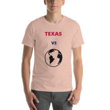 Load image into Gallery viewer, TEXAS Versus the Globe Unisex t-shirt