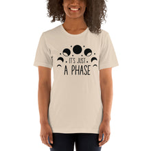 Load image into Gallery viewer, Its just a phase B&W Unisex t-shirt