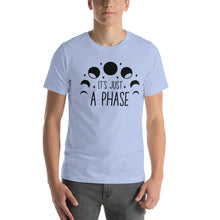 Load image into Gallery viewer, Its just a phase B&W Unisex t-shirt
