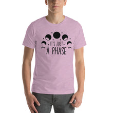 Load image into Gallery viewer, Its just a phase B&W Unisex t-shirt