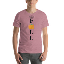Load image into Gallery viewer, hello fall - porch sign Unisex t-shirt