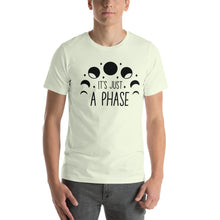 Load image into Gallery viewer, Its just a phase B&W Unisex t-shirt