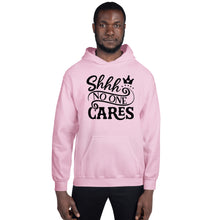 Load image into Gallery viewer, Shhh No one cares Unisex Hoodie