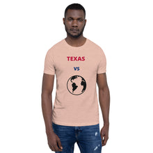 Load image into Gallery viewer, TEXAS Versus the Globe Unisex t-shirt