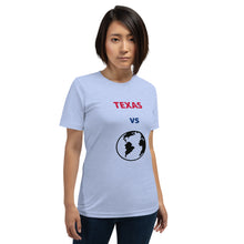 Load image into Gallery viewer, TEXAS Versus the Globe Unisex t-shirt