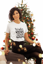 Load image into Gallery viewer, Winter kisses and snowflake wishes Short-Sleeve Unisex T-Shirt