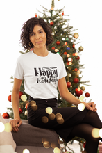 Load image into Gallery viewer, Happy holidays Short-Sleeve Unisex T-Shirt