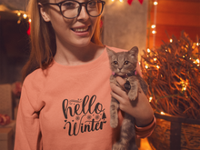Load image into Gallery viewer, Hello winter Unisex Premium Sweatshirt