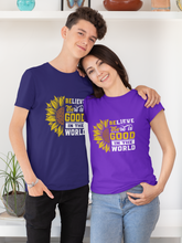 Load image into Gallery viewer, BElieve THEre IS GOOD in the world - white and color Short-Sleeve Unisex T-Shirt