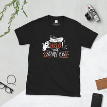 Load image into Gallery viewer, Say boo and scary on Short-Sleeve Unisex T-Shirt