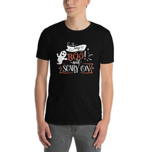 Load image into Gallery viewer, Say boo and scary on Short-Sleeve Unisex T-Shirt