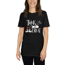 Load image into Gallery viewer, Trick or treat Short-Sleeve Unisex T-Shirt
