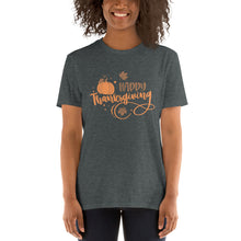 Load image into Gallery viewer, Happy Thanksgiving Short-Sleeve Unisex T-Shirt