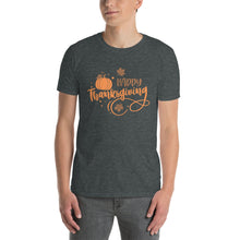 Load image into Gallery viewer, Happy Thanksgiving Short-Sleeve Unisex T-Shirt