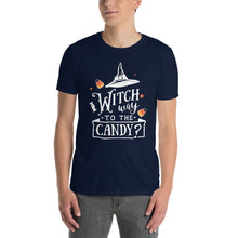 Load image into Gallery viewer, Witch way to the candy Short-Sleeve Unisex T-Shirt