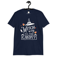 Load image into Gallery viewer, Witch way to the candy Short-Sleeve Unisex T-Shirt