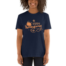Load image into Gallery viewer, Happy Thanksgiving Short-Sleeve Unisex T-Shirt