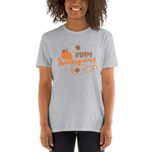 Load image into Gallery viewer, Happy Thanksgiving Short-Sleeve Unisex T-Shirt