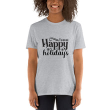 Load image into Gallery viewer, Happy holidays Short-Sleeve Unisex T-Shirt