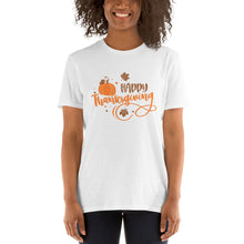 Load image into Gallery viewer, Happy Thanksgiving Short-Sleeve Unisex T-Shirt