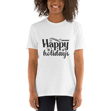 Load image into Gallery viewer, Happy holidays Short-Sleeve Unisex T-Shirt