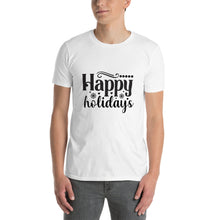 Load image into Gallery viewer, Happy holidays Short-Sleeve Unisex T-Shirt