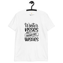 Load image into Gallery viewer, Winter kisses and snowflake wishes Short-Sleeve Unisex T-Shirt