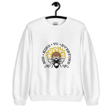Load image into Gallery viewer, Bee kind to everyone black and yellow Unisex Sweatshirt