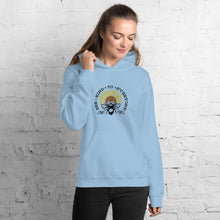 Load image into Gallery viewer, Bee kind to everyone black and yellow Unisex Hoodie