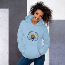 Load image into Gallery viewer, Bee kind to everyone black and yellow Unisex Hoodie