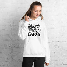 Load image into Gallery viewer, Shhh No one cares Unisex Hoodie
