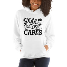 Load image into Gallery viewer, Shhh No one cares Unisex Hoodie