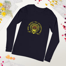 Load image into Gallery viewer, Bee kind to everyone yellow Unisex Long Sleeve Tee
