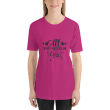 Load image into Gallery viewer, All you need is love Unisex t-shirt